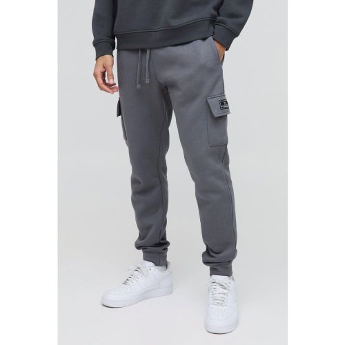 Pantalón Deportivo Cargo Ajustado Man De 330G/M² Con Etiqueta - boohoo - Modalova