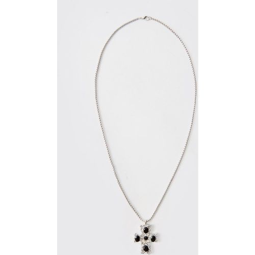 Collana con pendente a croce color - boohoo - Modalova