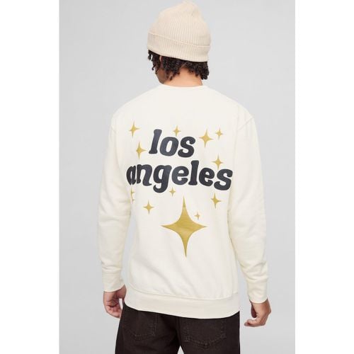 Sudadera Oversize Con Estampado De Los Angeles En Relieve - boohoo - Modalova