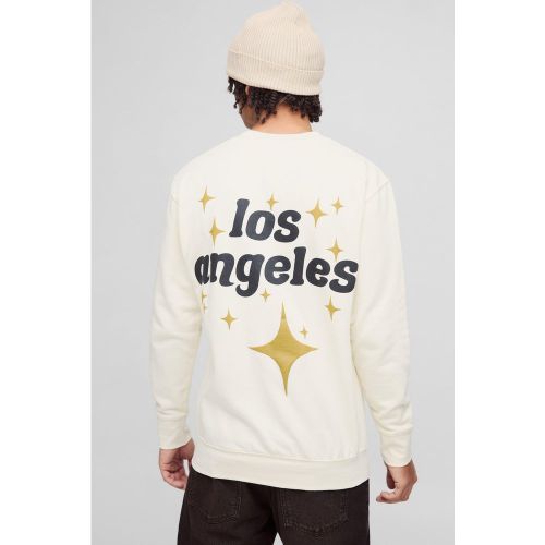 Sudadera Oversize Con Estampado De Los Angeles En Relieve - boohoo - Modalova