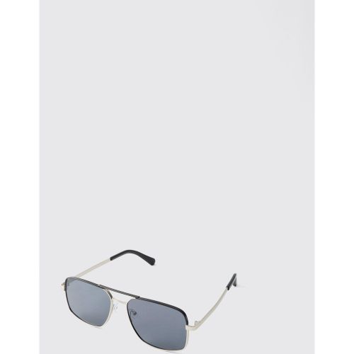 Gafas De Sol De Aviador Plateadas - boohoo - Modalova