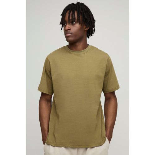Camiseta Básica Con Cuello De Caja - boohoo - Modalova