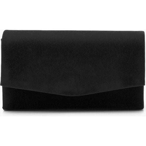 Pochette strutturata in suedette & catena - boohoo - Modalova