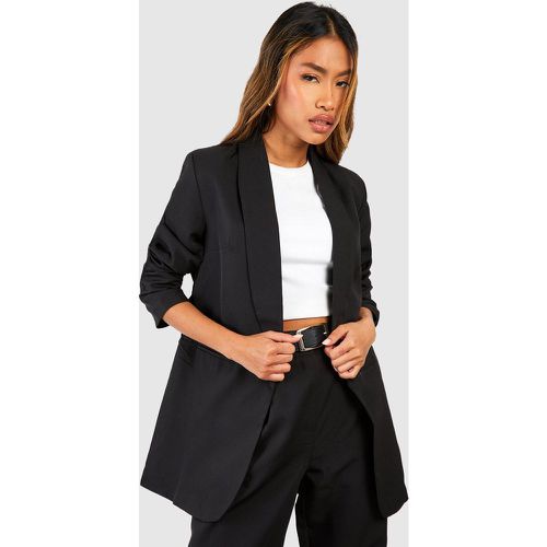 Blazer con ruches sulle maniche - boohoo - Modalova