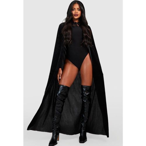 Vestido De Halloween De Terciopelo Con Capucha - boohoo - Modalova