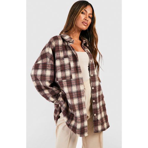 Camisa Oversize De Cuadros - boohoo - Modalova