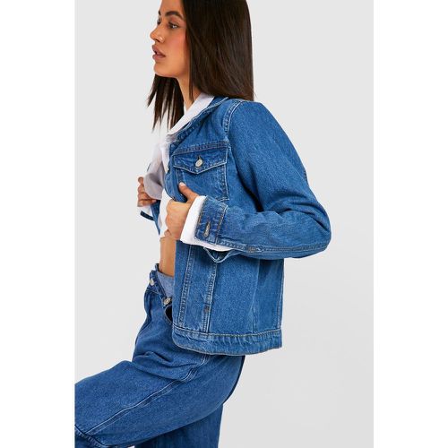 Giacca in denim stile Western - boohoo - Modalova