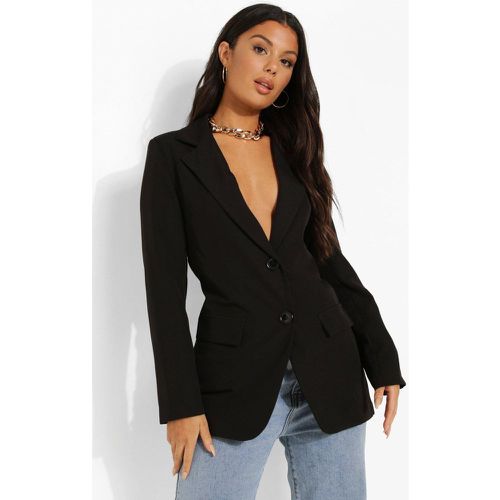 Blazer sartoriale sagomato, Nero - boohoo - Modalova