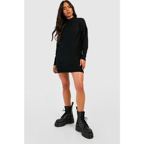 Vestido Jersey Petite De Punto Con Cuello Vuelto - boohoo - Modalova