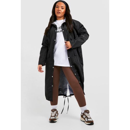 Parka Plus Impermeable De Corte Largo Y Tela Doble - boohoo - Modalova