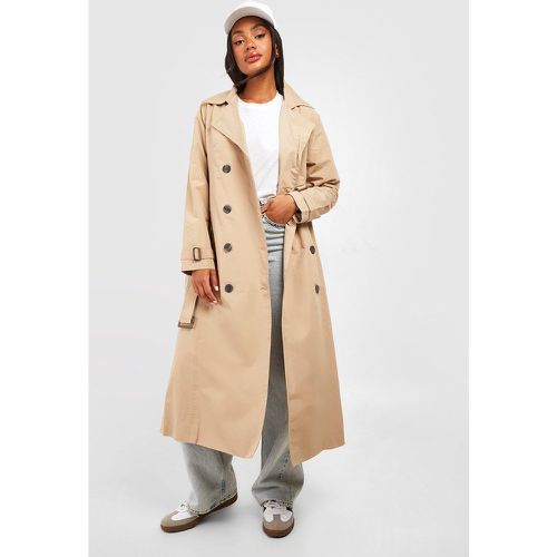 Trench con cintura, Beige - boohoo - Modalova