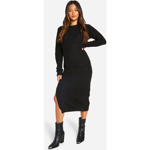 Vestido Jersey Básico, Negro - boohoo - Modalova