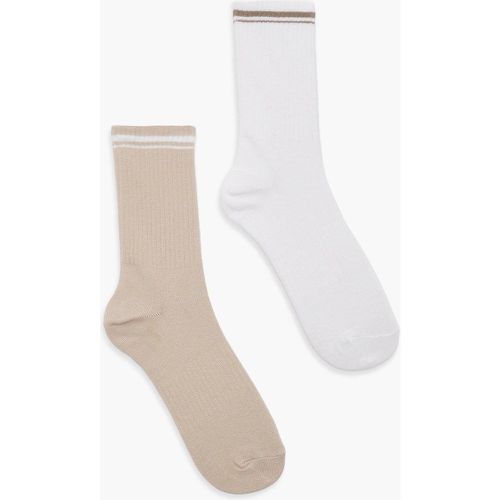 Pack De 2 Pares De Calcetines Con Rayas - boohoo - Modalova