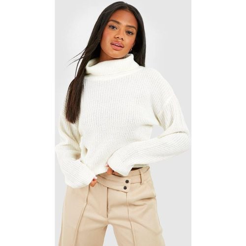 Maglione Basic a collo alto, Bianco - boohoo - Modalova