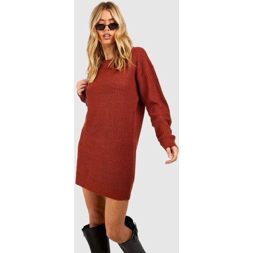 Vestido Jersey Básico Con Cuello De Caja - boohoo - Modalova