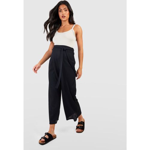 Pantaloni culottes Premaman a coste con cintura - boohoo - Modalova