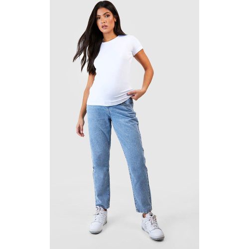 Jeans Mom Premaman a vita alta - boohoo - Modalova