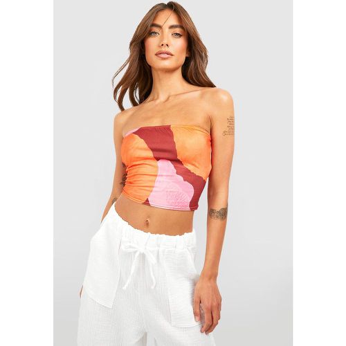 Top a fascia grande, Multi - boohoo - Modalova