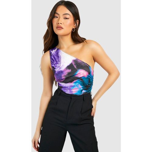 Top seducente monospalla, Multi - boohoo - Modalova