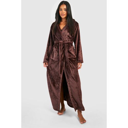 Albornoz Maxi De Forro Polar, Brown - boohoo - Modalova