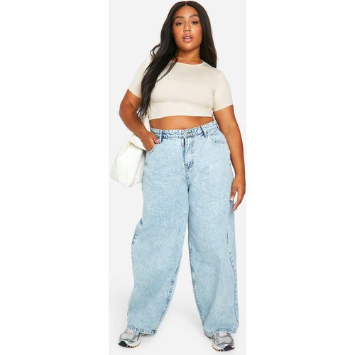 Jeans dritti Plus Size extra comodi in denim - boohoo - Modalova