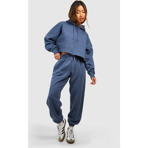 Pantaloni tuta oversize con polsini alle caviglie - boohoo - Modalova