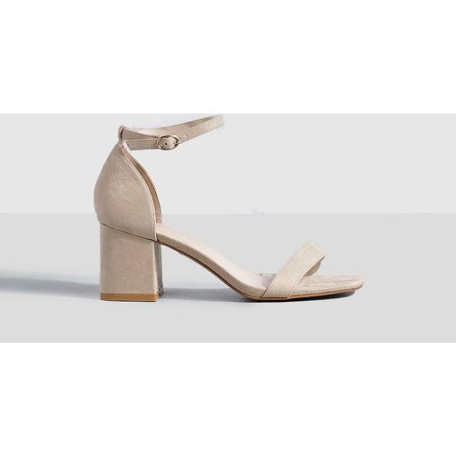 Tacones Gruesos Bajos Minimalistas - boohoo - Modalova