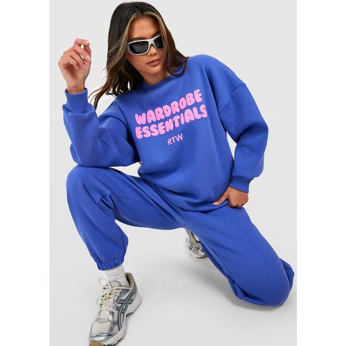 Chándal Con Sudadera Y Estampado Wardrobe Essentials En Relieve - boohoo - Modalova