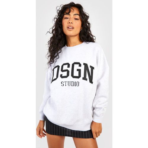 Sudadera Oversize Con Aplique Dsgn Studio - boohoo - Modalova