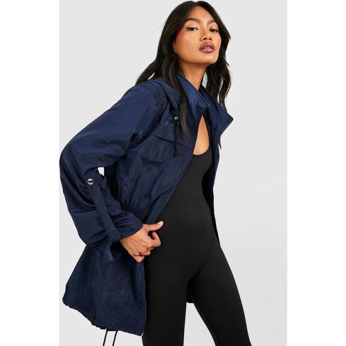 Chubasquero Con Capucha, Navy - boohoo - Modalova