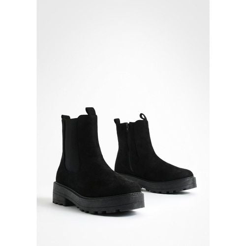 Botas Chelsea Gruesas Con Etiqueta - boohoo - Modalova