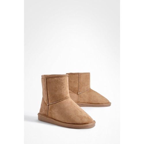 Botas Tobilleras Cómodas, Brown - boohoo - Modalova