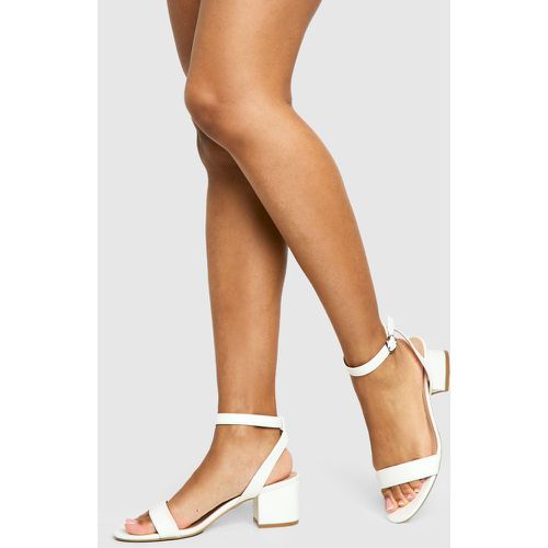 Tacones Gruesos Bajos Minimalistas - boohoo - Modalova