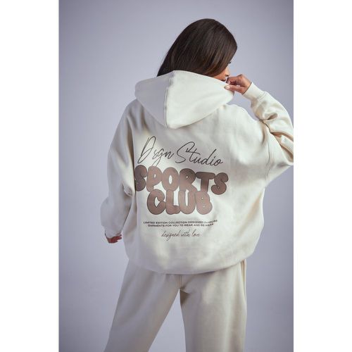 Sudadera Oversize Con Capucha Y Eslogan Dsgn Studio Sports - boohoo - Modalova