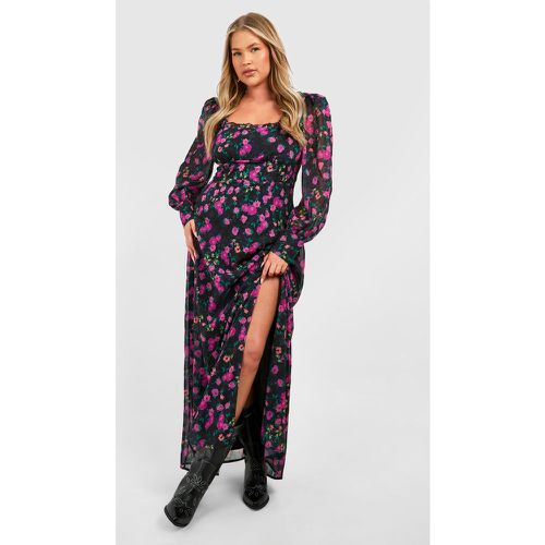 Vestido Plus Maxi De Flores Estilo Corsé Estilo Mesonera - boohoo - Modalova