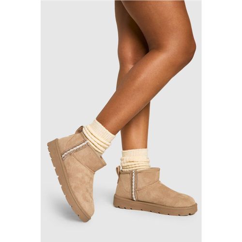 Botas Cómodas Con Bordado Ultra Mini - boohoo - Modalova