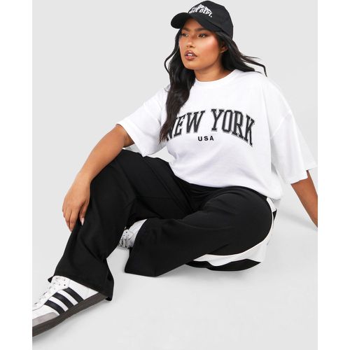 Camiseta Plus Oversize Con Estampado De New York - boohoo - Modalova