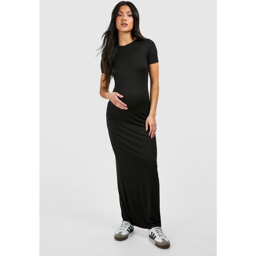 Maternity Short Sleeve Supersoft Bodycon Maxi Dress - boohoo - Modalova