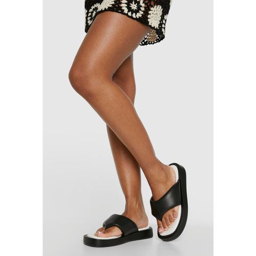 Sandalias Gruesas Acolchadas, Negro - boohoo - Modalova