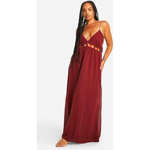 Vestido Plus Maxi Para La Playa Con Cuentas - boohoo - Modalova