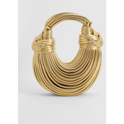 Knot Detail Grab Bag, Metallics - boohoo - Modalova