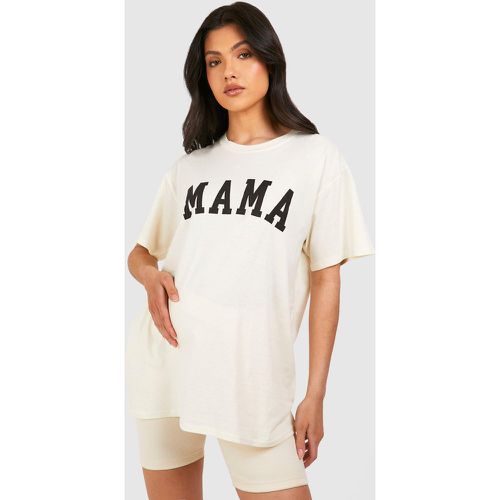 Camiseta Premamá Oversize Con Estampado Mama - boohoo - Modalova