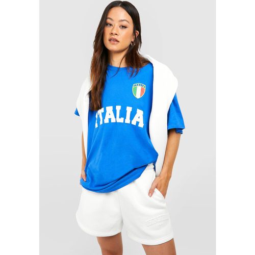 T-shirt Tall con stampa Italia - boohoo - Modalova