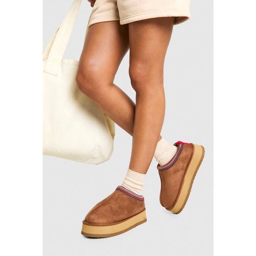 Sandali Mules comodi con zeppa - boohoo - Modalova