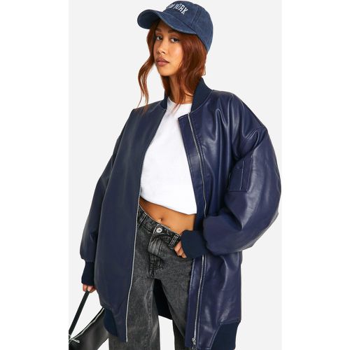 Chaqueta Bomber Oversize Larga - boohoo - Modalova