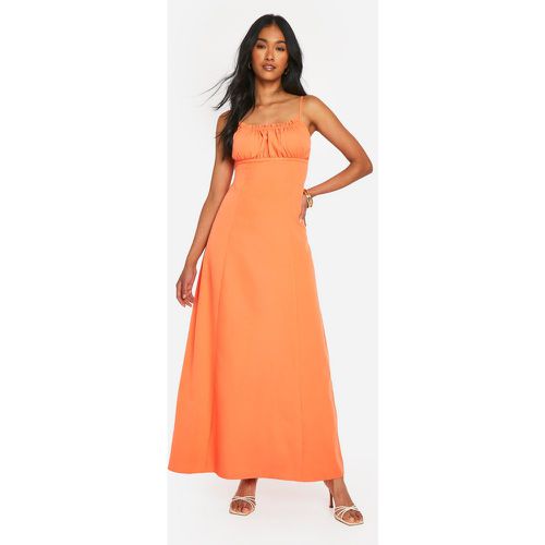 Ruched Maxi Dress, Naranja - boohoo - Modalova