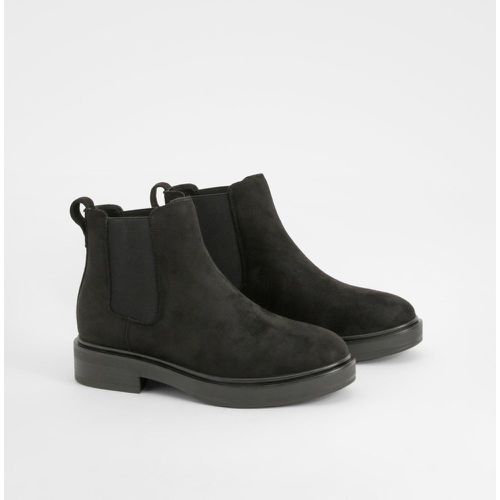 Botas Chelsea Texturizadas, Negro - boohoo - Modalova