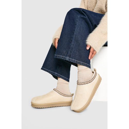 Sandali Mules comodi con ricami - boohoo - Modalova