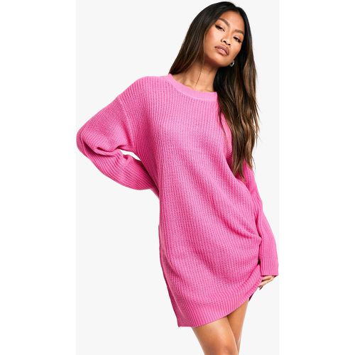 Vestido Jersey Básico Con Cuello De Caja - boohoo - Modalova