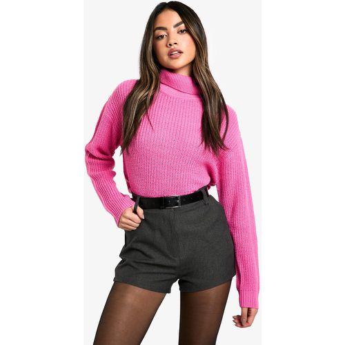 Maglione corto Basic a collo alto - boohoo - Modalova